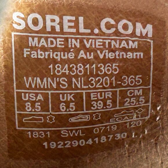 Sorel Ella Olive Green Leather/Elastic Strap Sandals - Women's Size 8.5 - Picture 8 of 8